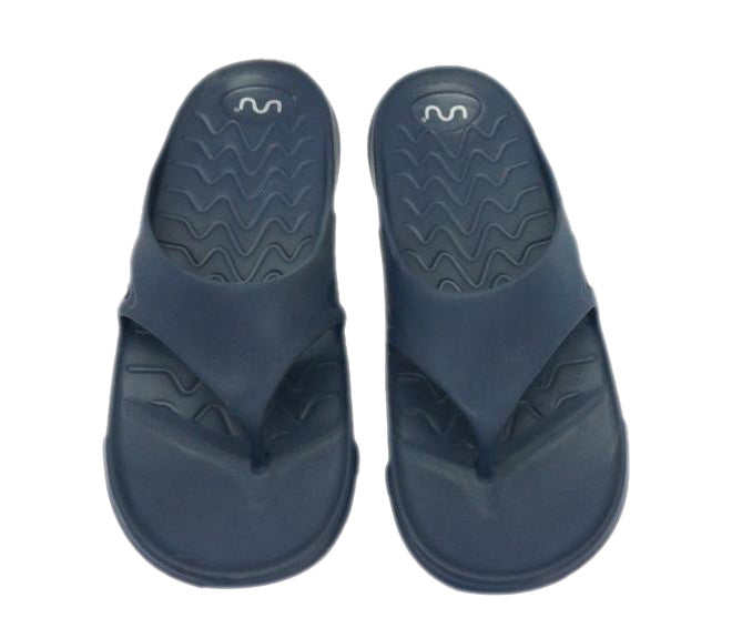 Doubleu Roma Thong for Men Comfortable Recovery Footwear (Do Not Shrink) (Navy Blue)