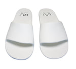 Doubleu Milano Women Slipper Comfortable & Light Weight Recovery Footwear (White)