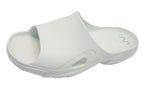 Doubleu Roma Slider for Men Comfortable Recovery Footwear (Does Not Shrink) (White)