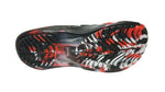 Doubleu California Women Slipper Comfortable & Light Weight Recovery Footwear (BLACK+RED)