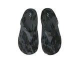 Doubleu California Men Slipper Comfortable & Light Weight Recovery Footwear (GREY + BLACK)