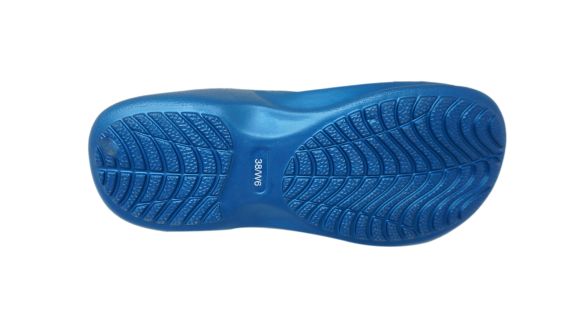 Doubleu California Women Slipper Comfortable & Light Weight Recovery Footwear (METAL BLUE)